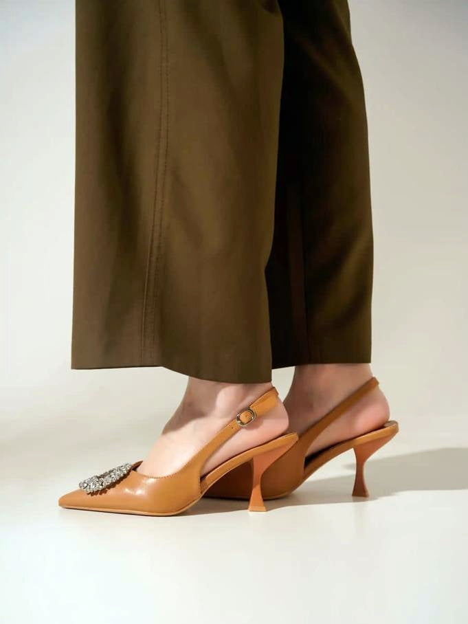 Z-R Horse Bit Brown Heel