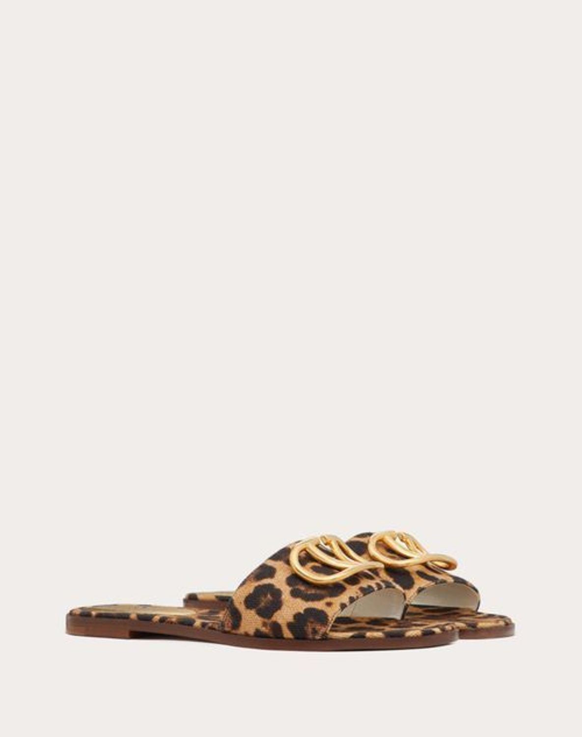 V Leapord Slipper
