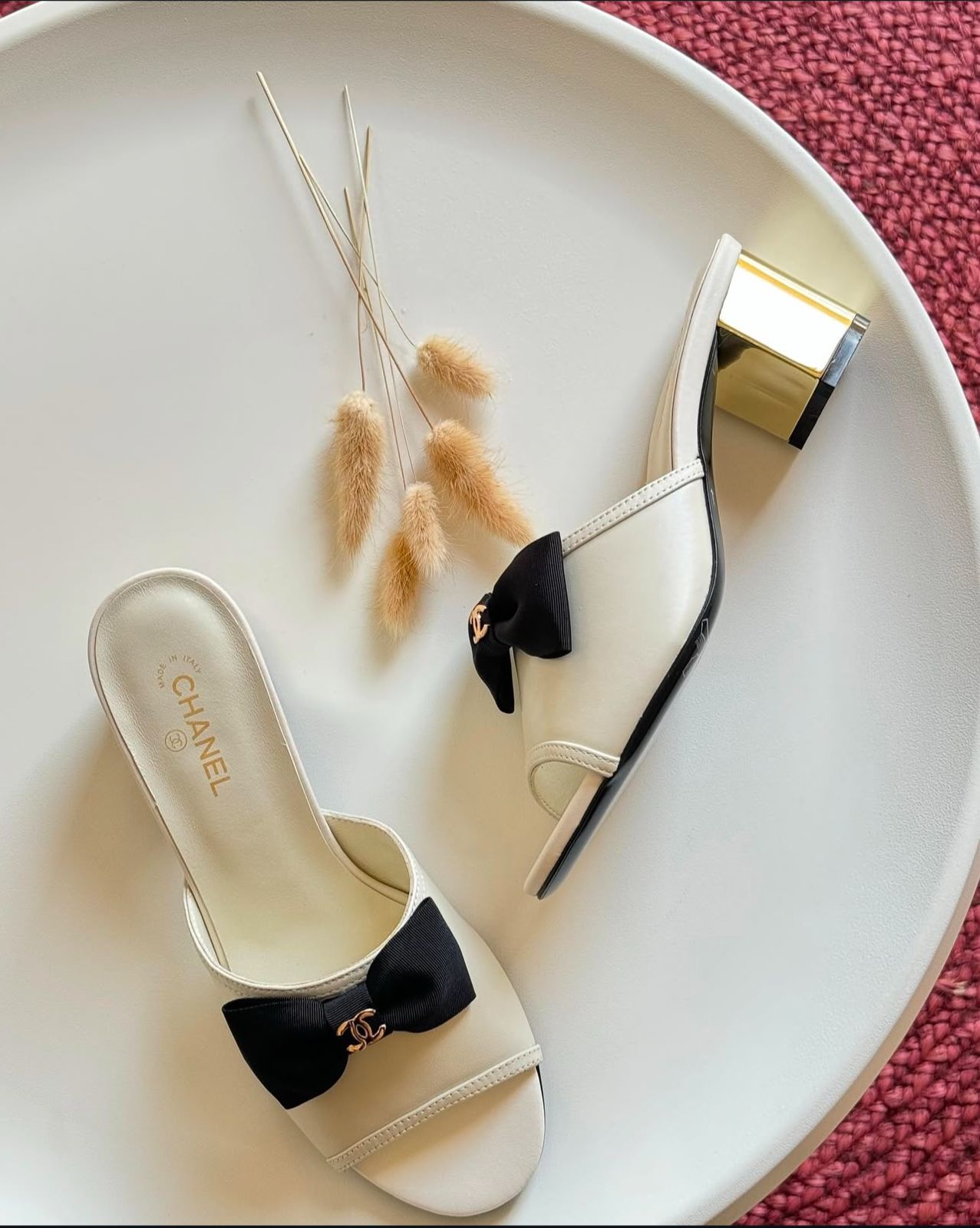 Kitten Bow Block Heels
