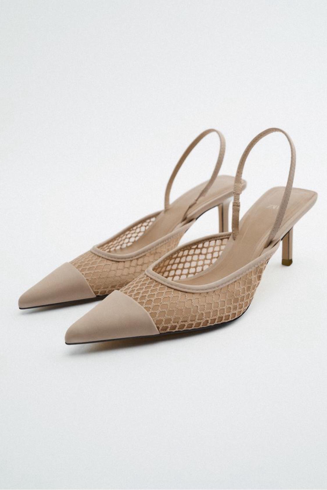 CC Net Pointy Heel