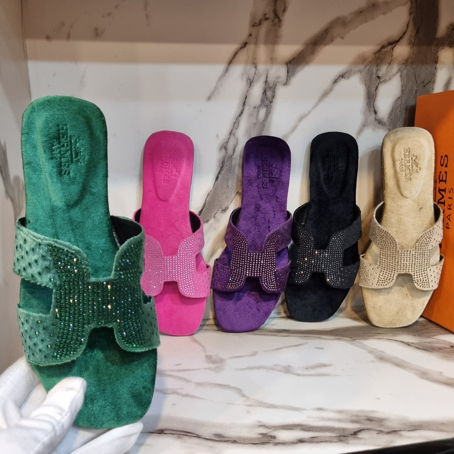 H- Velvet Stone Flats in 5 amazing colors