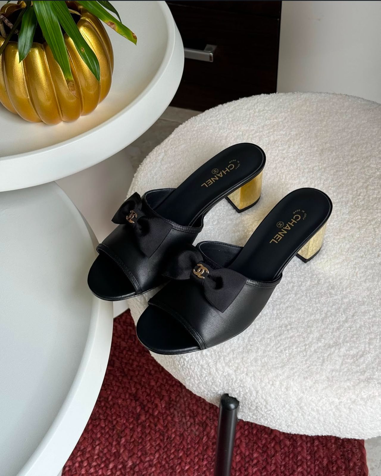 Kitten Bow Block Heels