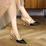SR-Studded Pointy Heels