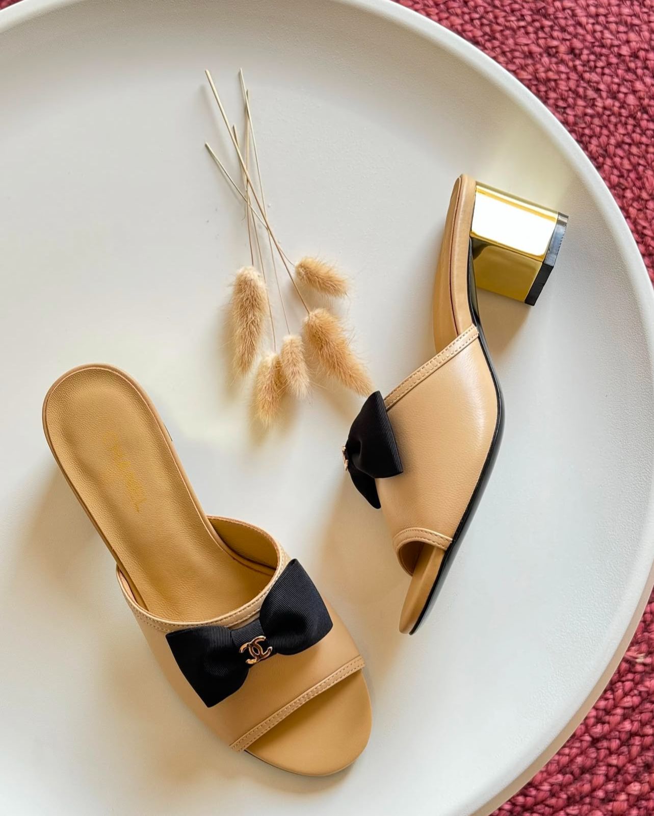 Kitten Bow Block Heels