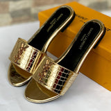 Croco-Dile Gold Flat