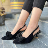 Tai Knot Heel (Black)