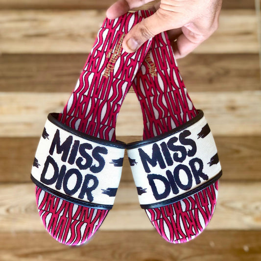 Miss D Flat Pink Stripes