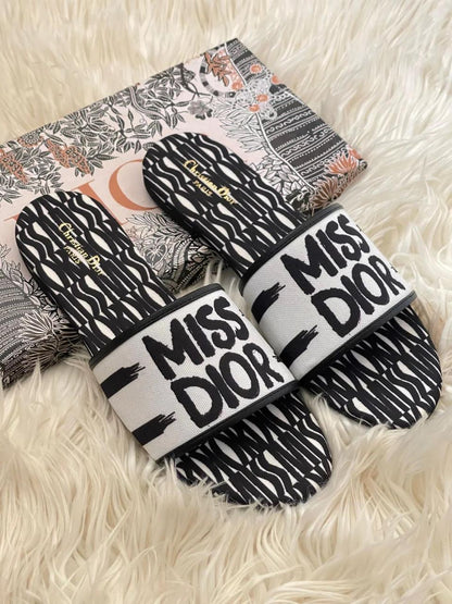 Miss D Flat Black Stripes