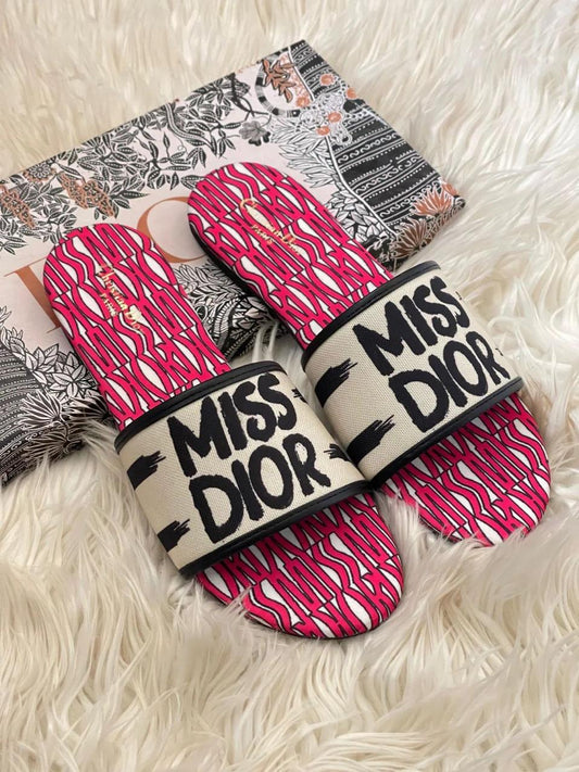 Miss D Flat Pink Stripes