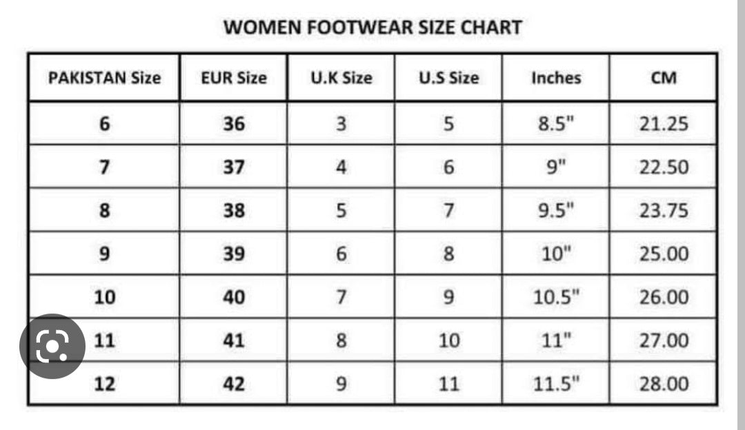 Size Charts