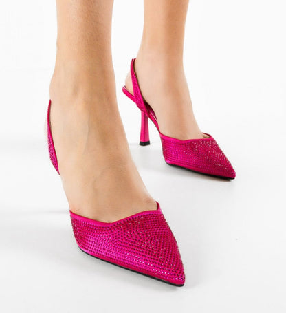 DEJA VU STONE HEEL PINK