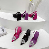 Z-R Triangle Heel Shoes With Multi Colors