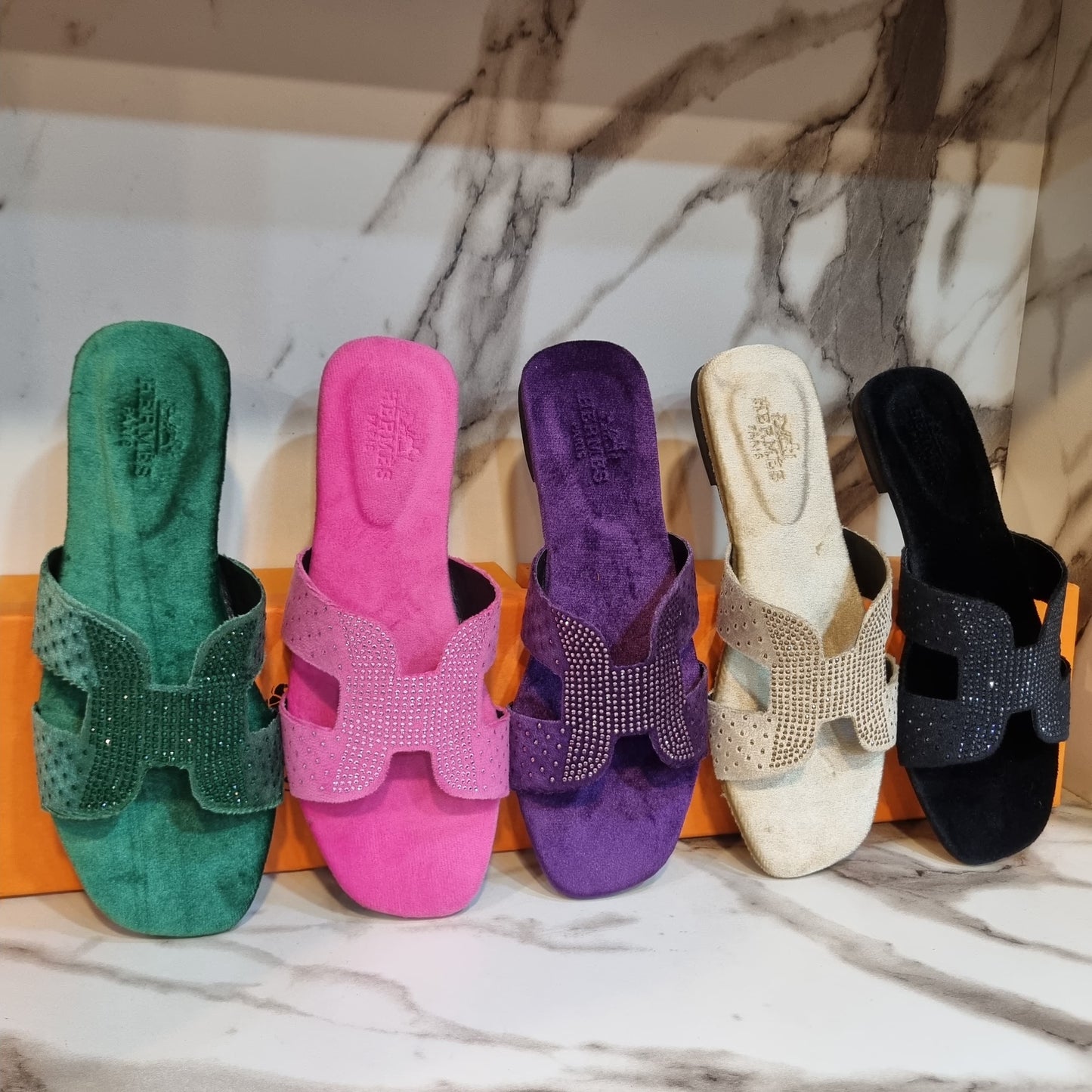 H- Velvet Stone Flats in 5 amazing colors