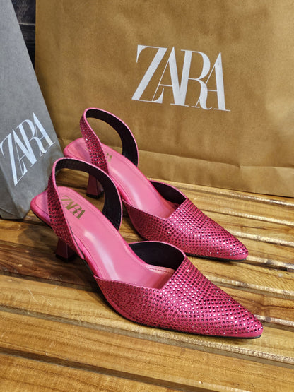 DEJA VU STONE HEEL PINK
