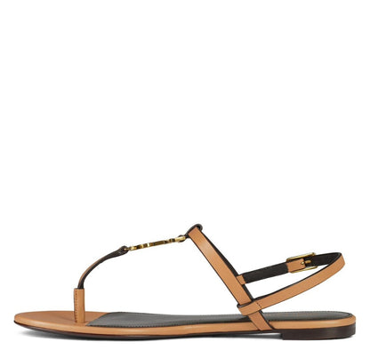 YSL MONOGRAM Nude Sandal