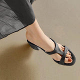 H- Roman Sandal Black