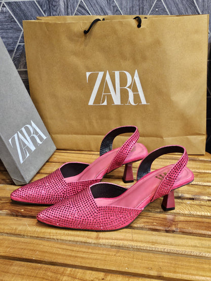 DEJA VU STONE HEEL PINK