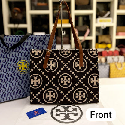 T-B Tote Bag Black foan
