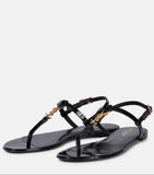 YSL MONOGRAM BLACK Sandal