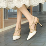 SR-Studded Pointy Heels