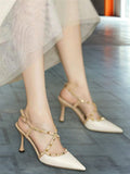 SR-Studded Pointy Heels